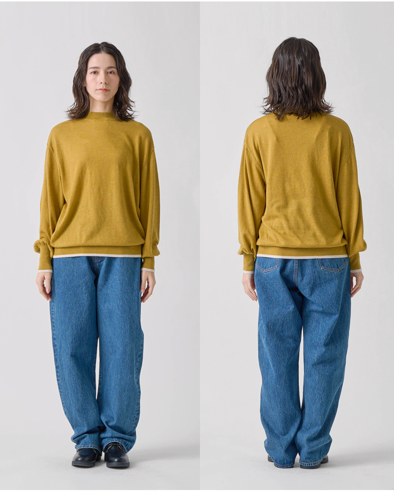 kelen ケレン ポイント カラー デザイン ニット トップス “FINI