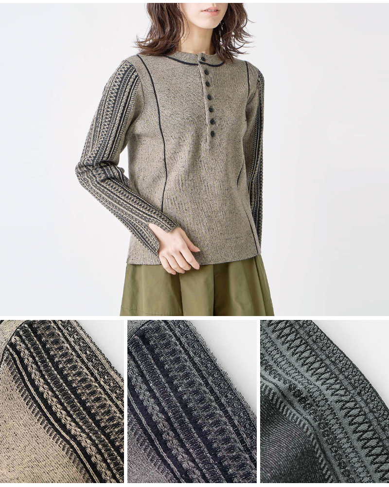 kelen(ケレン)デザインニットトップス“GRUA”lkl25fkn2002