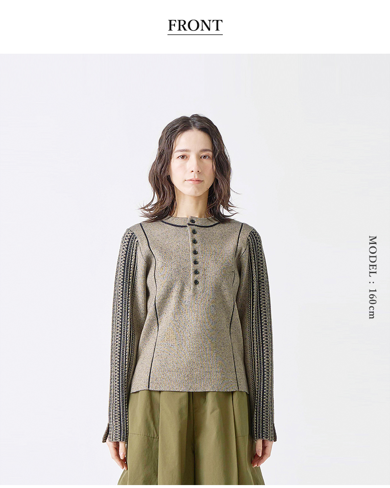 kelen(ケレン)デザインニットトップス“GRUA”lkl25fkn2002