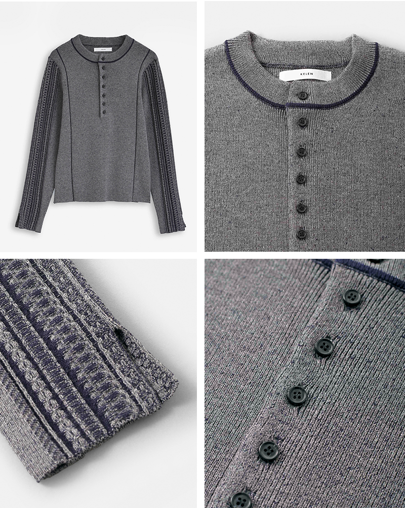 kelen(ケレン)デザインニットトップス“GRUA”lkl25fkn2002