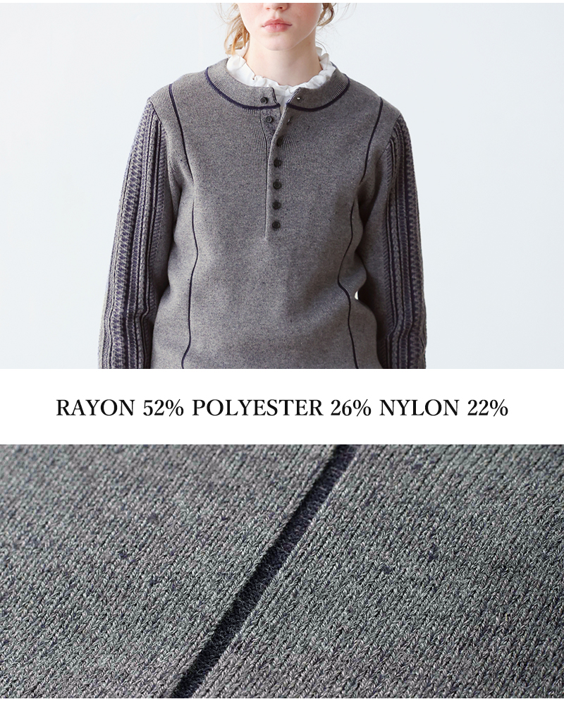 kelen(ケレン)デザインニットトップス“GRUA”lkl25fkn2002