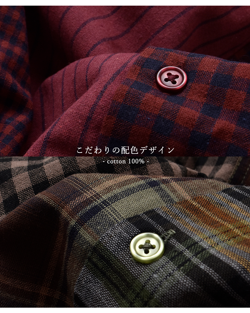 kelen(ケレン)パネルデザインシャツワンピース“SERI”lkl25fop2114