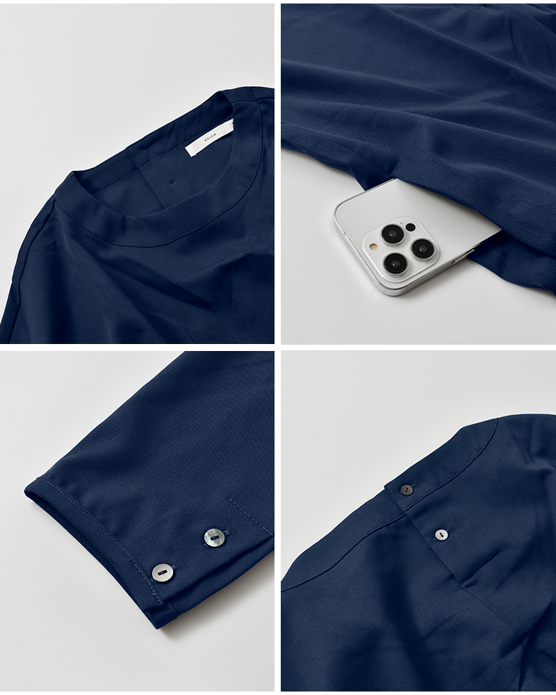 kelen(ケレン)ウエストギャザーコクーンシルエットワンピース“BARCA”lkl25fop2116