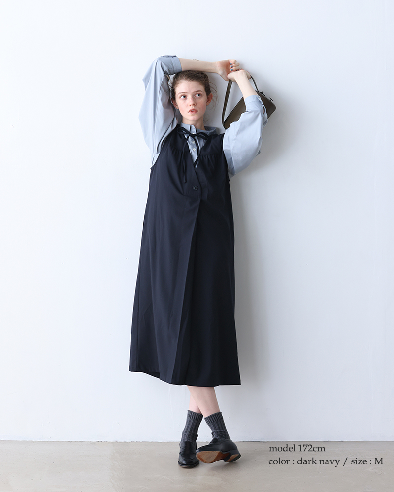 エルケイタイトワンピース 結婚式・パーティ〉【SHIPS別注】kaene:2WAY ボウタイ ロング