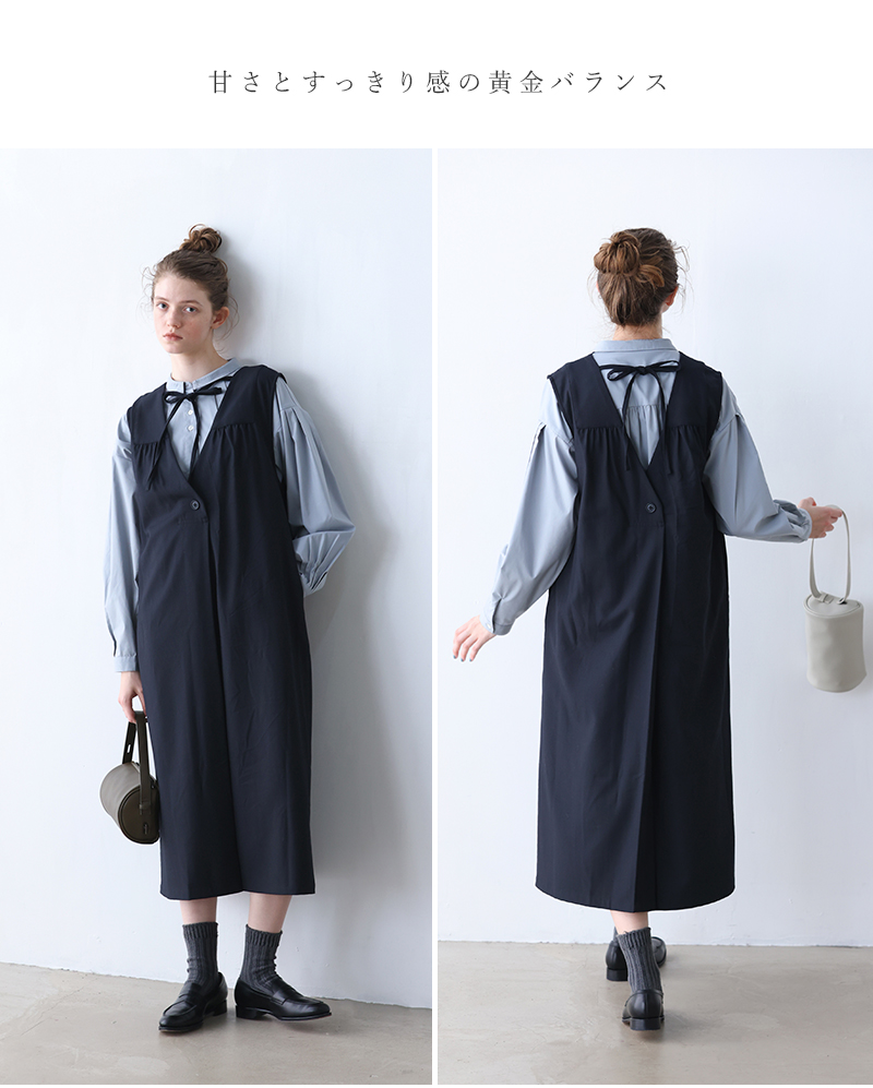 kidsagogo 2025ss エプロンワンピース　新品　未使用 エプロン ワンピース 2点セット 子供服 キッズ 女の子 韓国子供