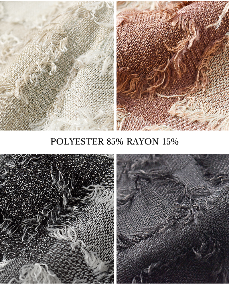 kelen(ケレン)フリンジチェックワイドパンツ“ENIU”lkl25fpt2105