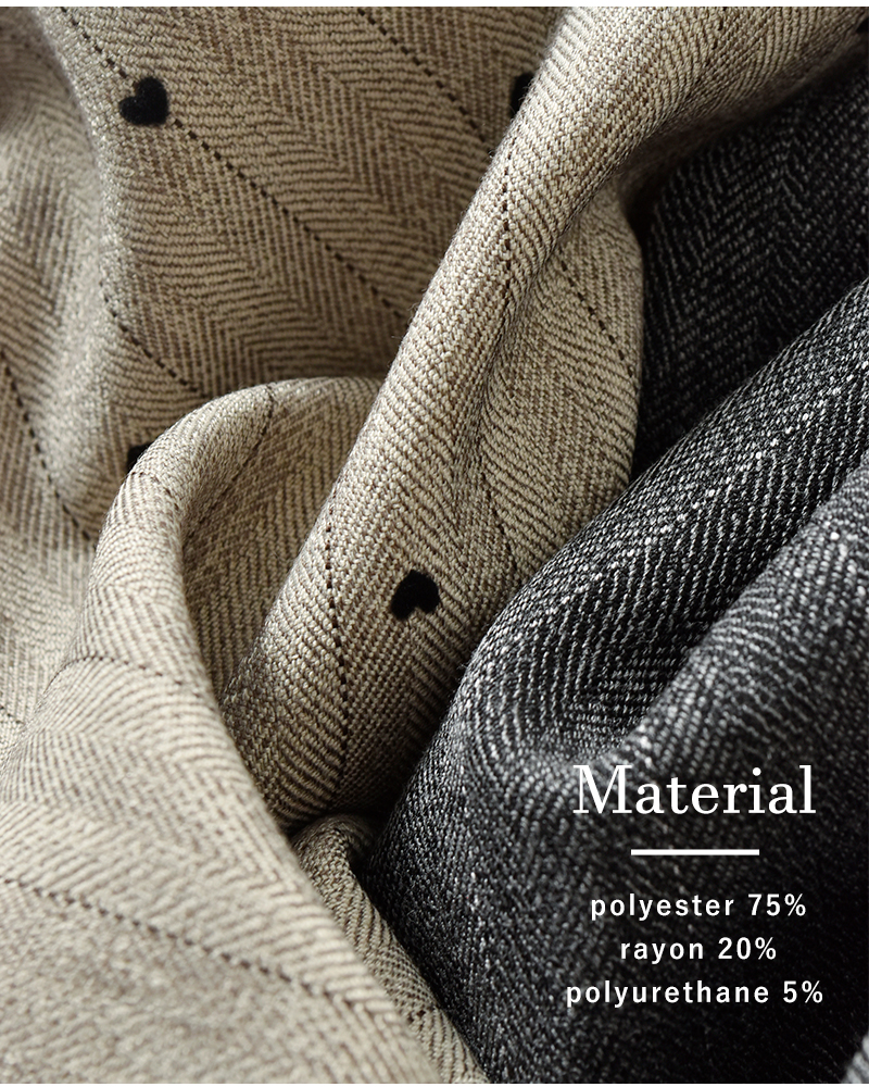 kelen(ケレン)ヘリンボーンVネックサロペット“BRIS”lkl25fpt2107