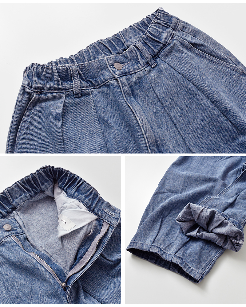 kelen(ケレン)ヘムデザインコクーンシルエットデニムパンツ“SAFY”lkl25fpt2114