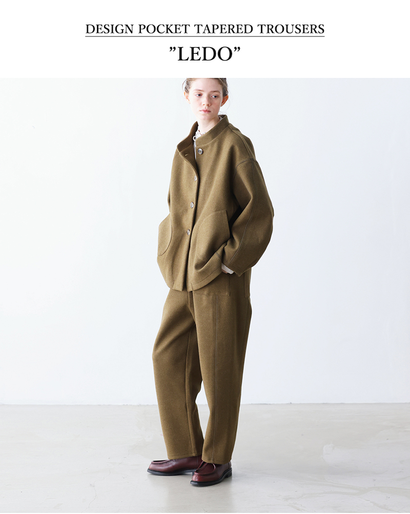 kelen(ケレン)デザインポケットテーパードトラウザーパンツ“LEDO”lkl25fpt2115