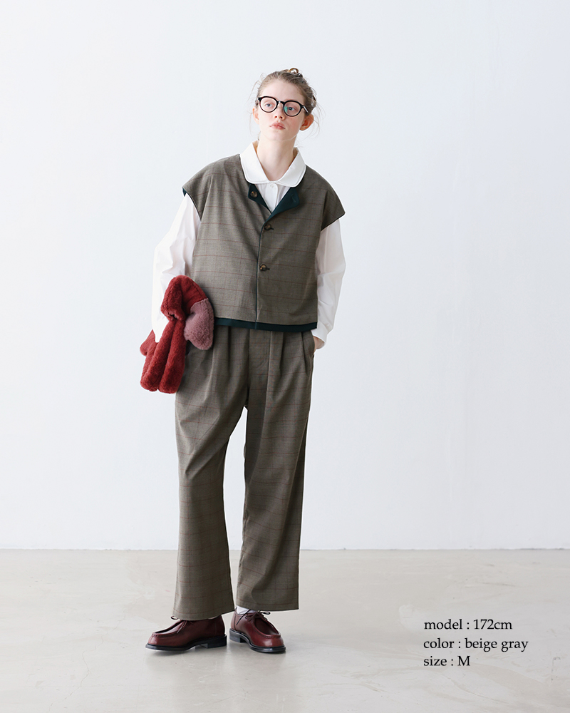 kelen(ケレン)ウエストタックデザインパンツ“CIAN”lkl25fpt2118