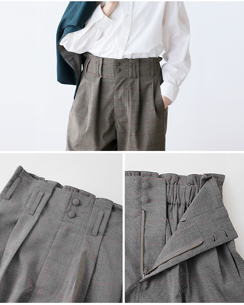 kelen(ケレン)ウエストタックデザインパンツ“CIAN”lkl25fpt2118