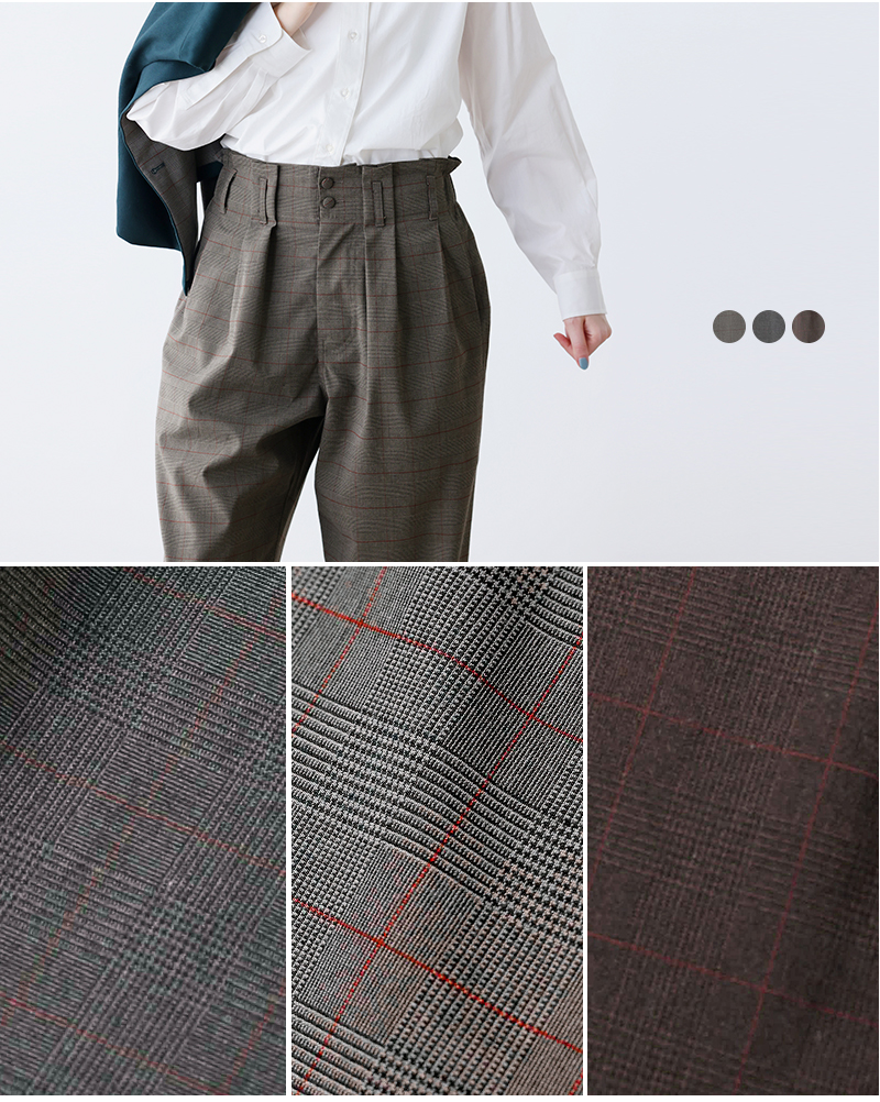 kelen(ケレン)ウエストタックデザインパンツ“CIAN”lkl25fpt2118