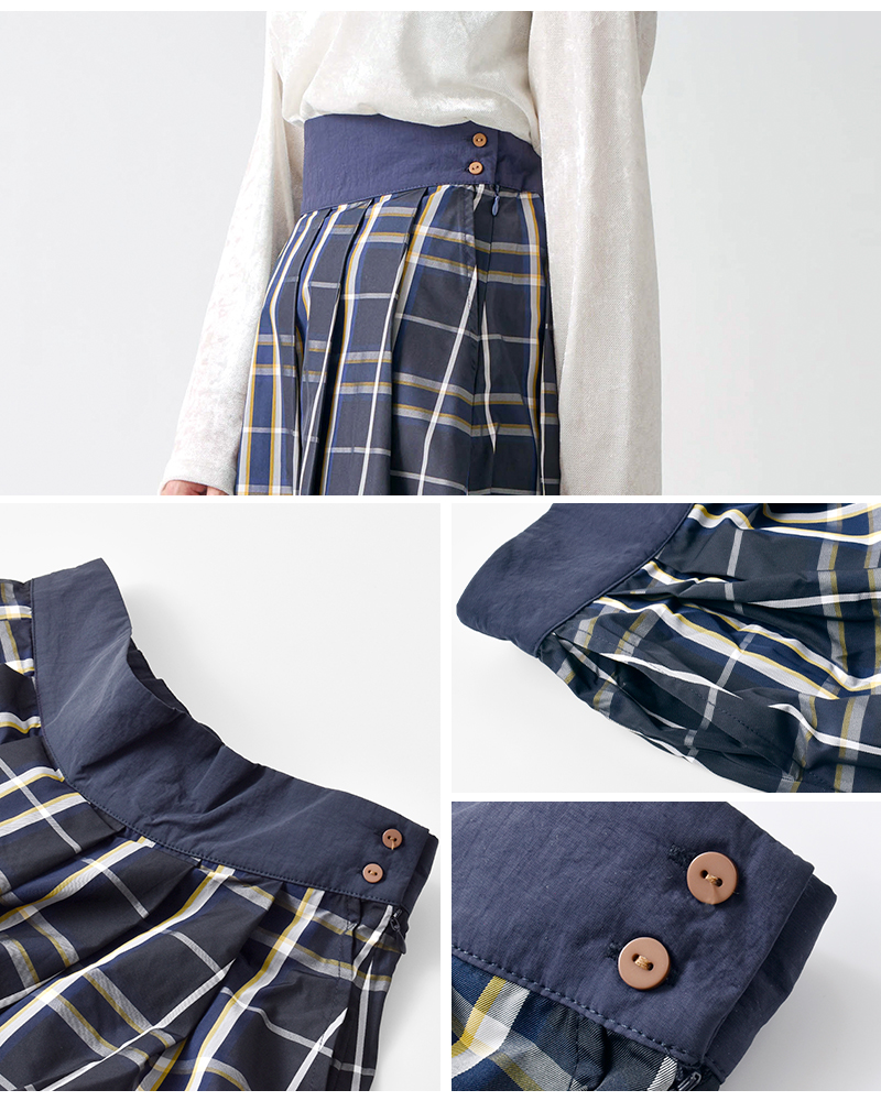 kelen(ケレン)チェックAラインスカート“FELINA”lkl25fsk2045