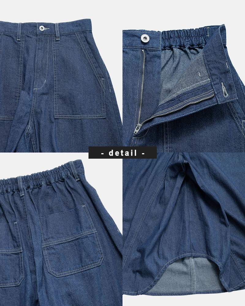 kelen(ケレン)フロントパンツバックスカートデニム“OMALI”lkl25hpt2091