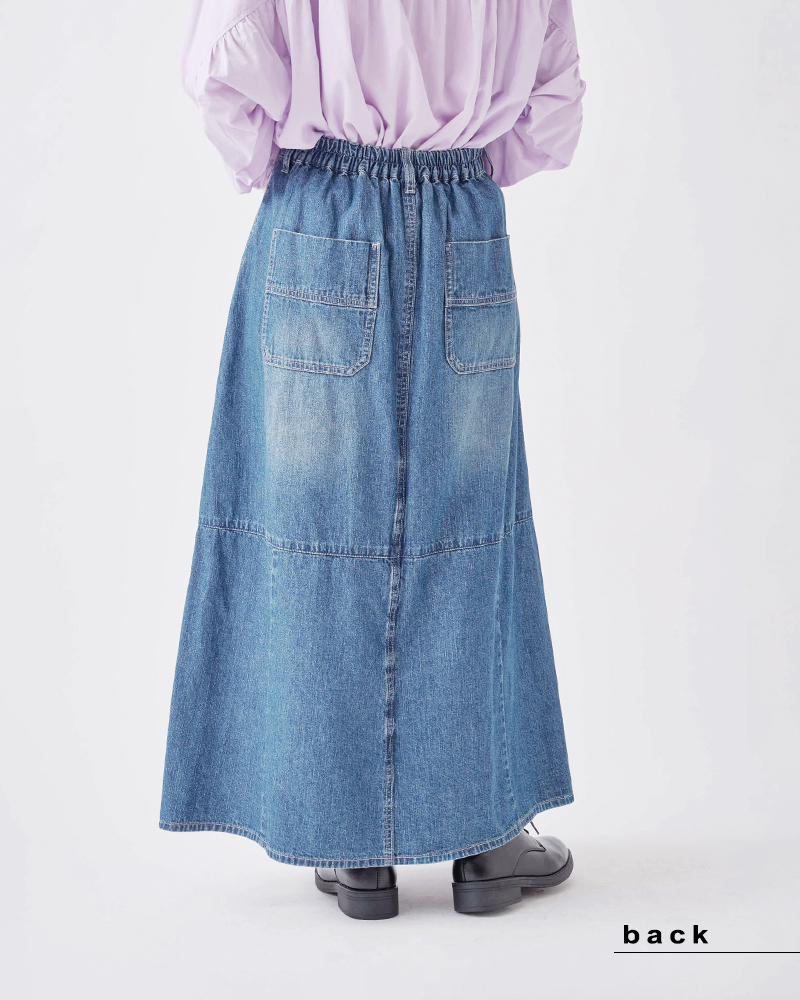 kelen(ケレン)フロントパンツバックスカートデニム“OMALI”lkl25hpt2091