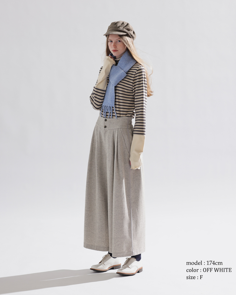 kelen(ケレン)ストレッチジャージーボーダーハイネックトップス“TARIA”lkl25wcs2009