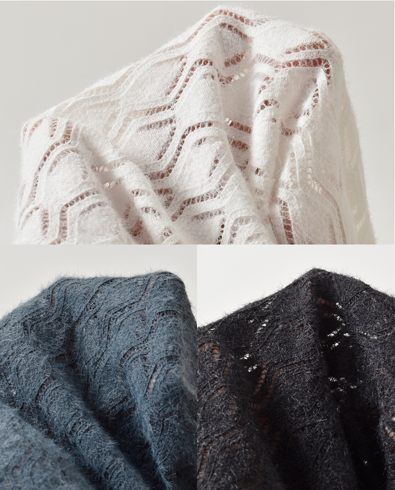 kelen(ケレン)ストレッチジャージーハイネックレーストップス“MINT”lkl25wcs2010