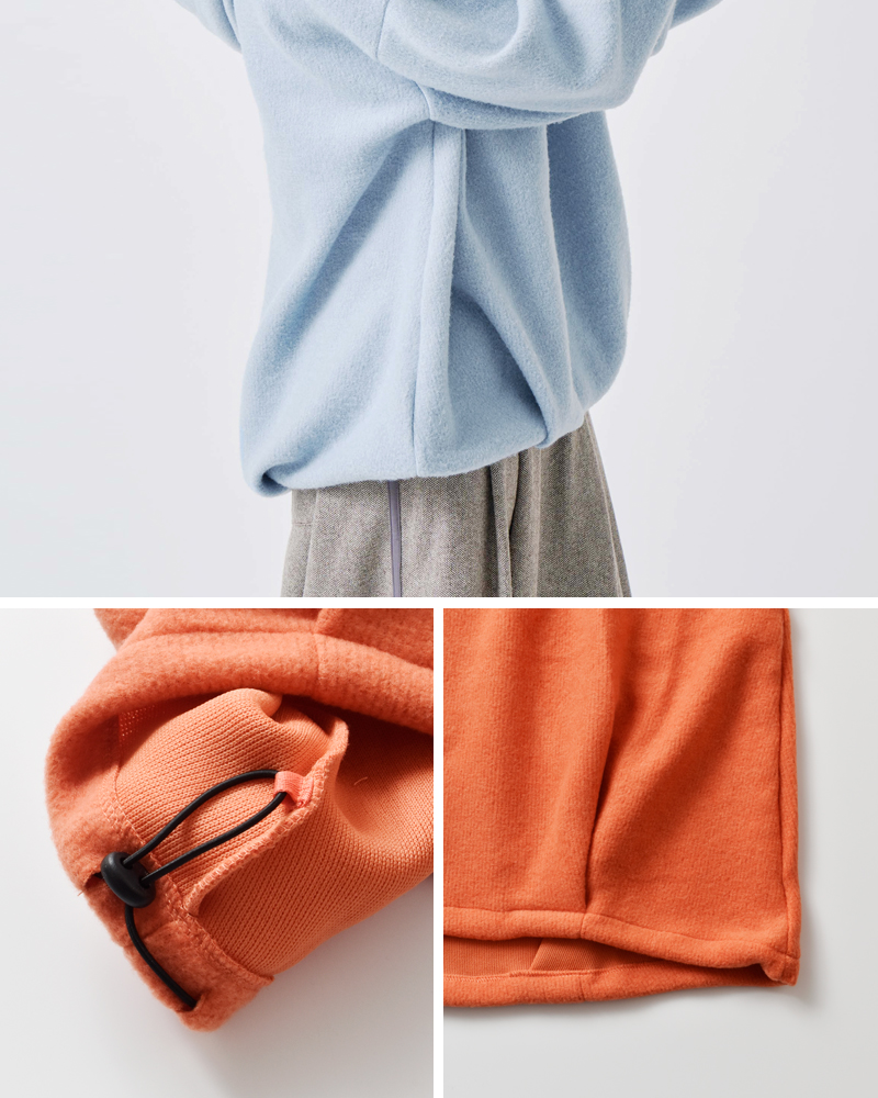 kelen(ケレン)ストレッチジャージードローストリングヘムフーディープルオーバー“ZISS”lkl25wcs2011