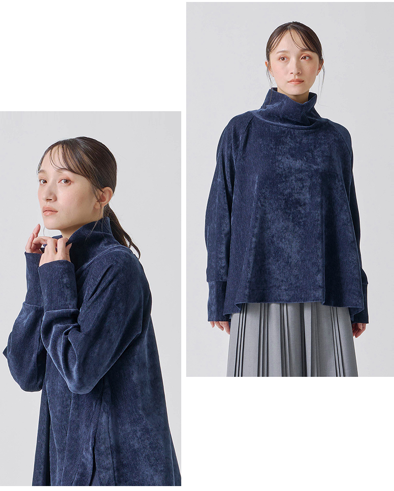 kelen(ケレン)ストレッチジャージーハイネックデザイントップス“BONI”lkl25wcs2012