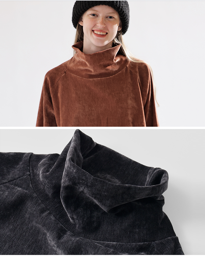 kelen(ケレン)ストレッチジャージーハイネックデザイントップス“BONI”lkl25wcs2012