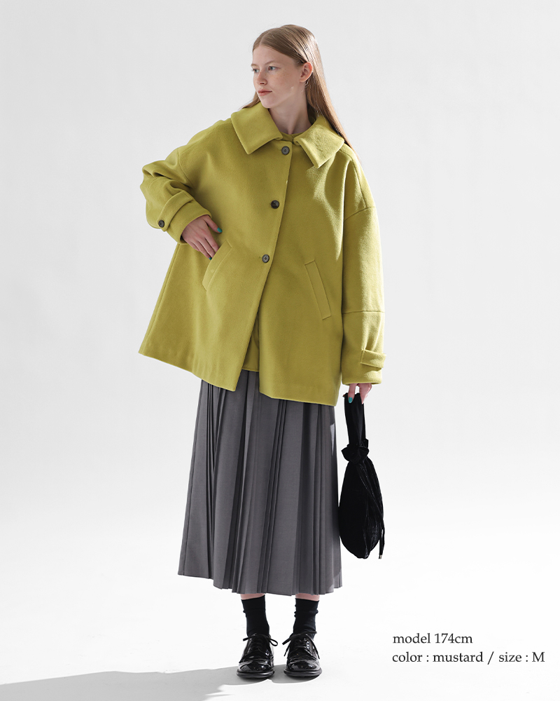 kelen(ケレン)ビッグカラーAラインコート“YONMY”lkl25wjk2078