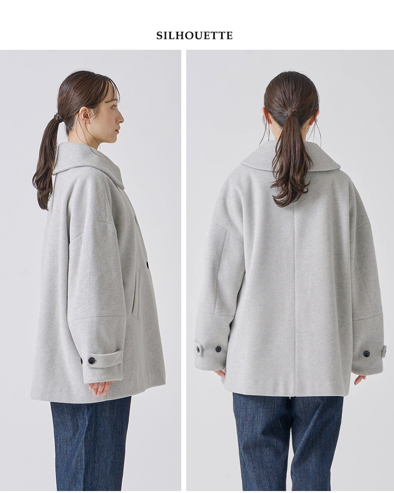 kelen(ケレン)ビッグカラーAラインコート“YONMY”lkl25wjk2078