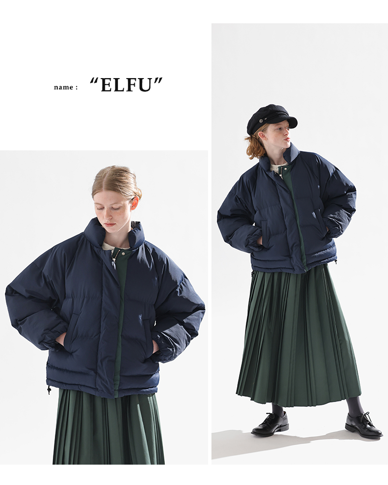 kelen(ケレン)中綿入りデザインパフジャケット“ELFU”lkl25wjk2082