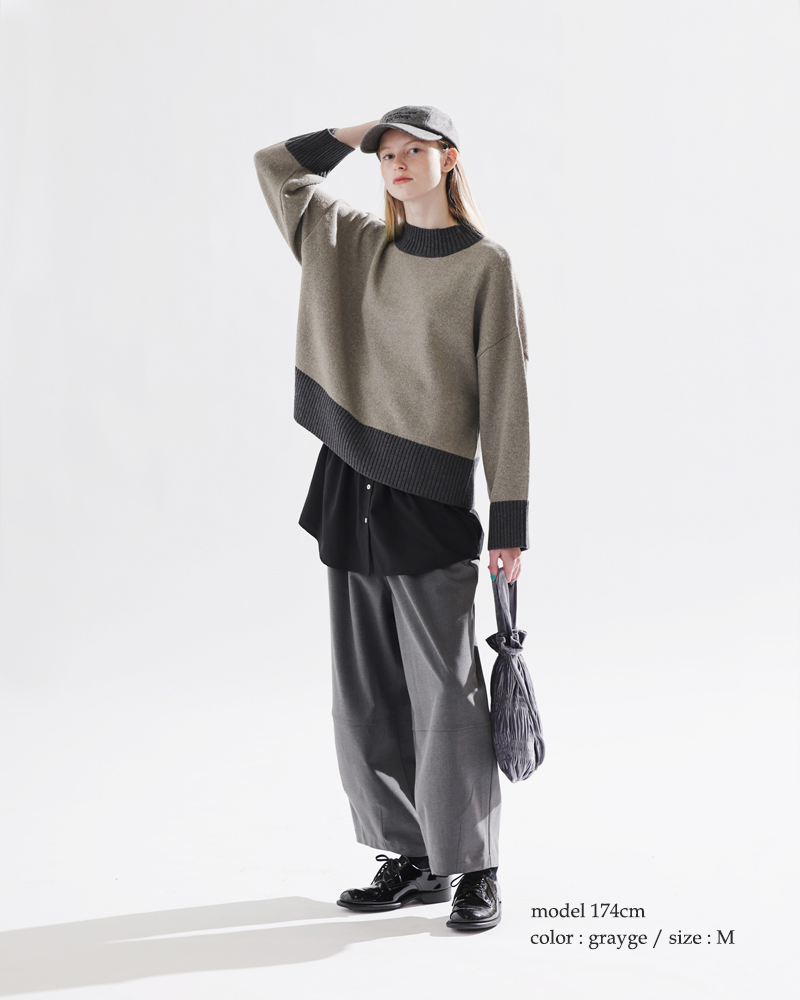 kelen(ケレン)ボックスシルエットグリッターニットプルオーバー“UENA”lkl25wkn2004