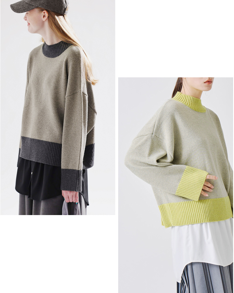 kelen(ケレン)ボックスシルエットグリッターニットプルオーバー“UENA”lkl25wkn2004