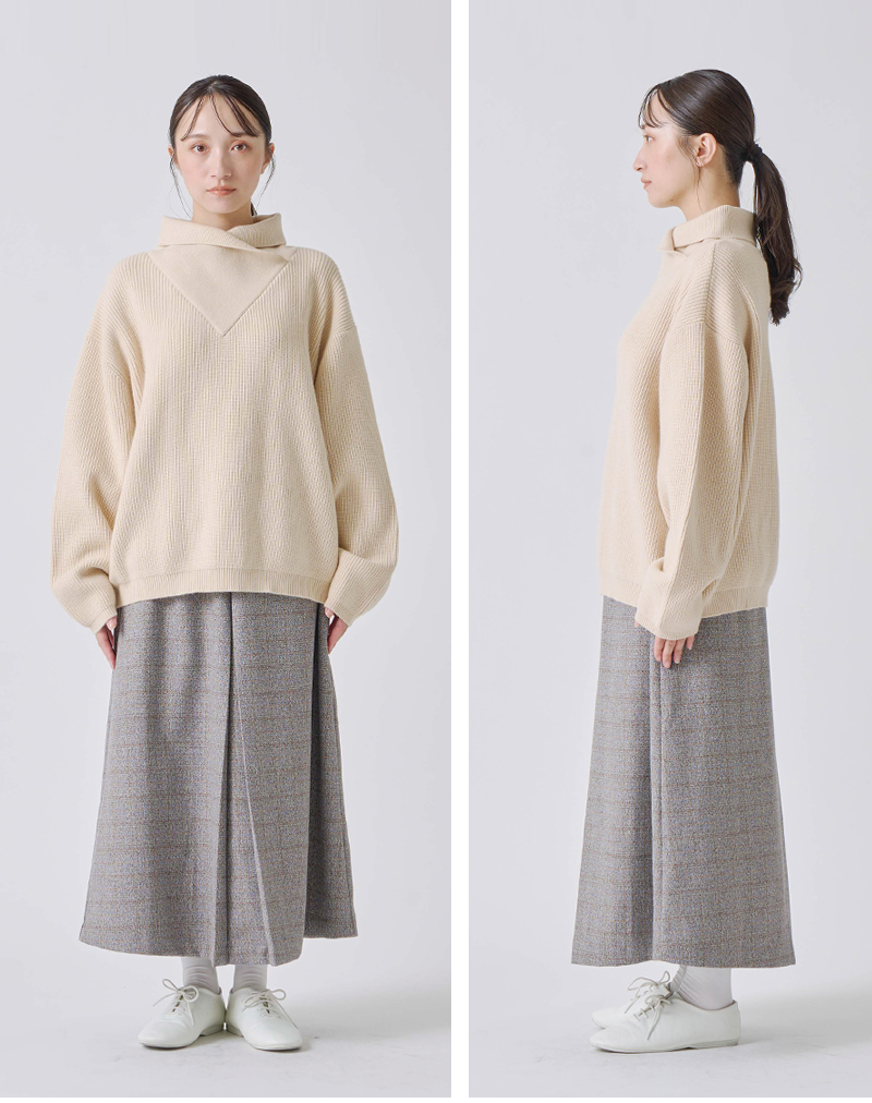 kelen(ケレン)デザインカラーニットプルオーバー“MOMO”lkl25wkn2005