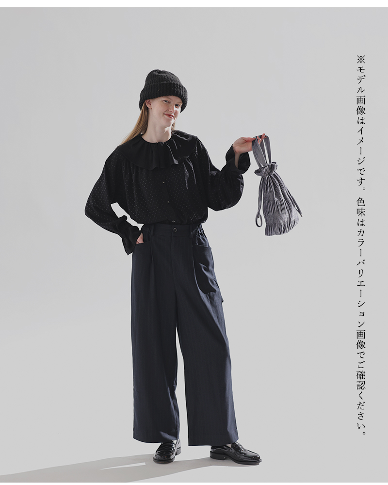 kelen(ケレン)ストレッチペインターデザインスラックスパンツ“NOORA”lkl25wpt2121