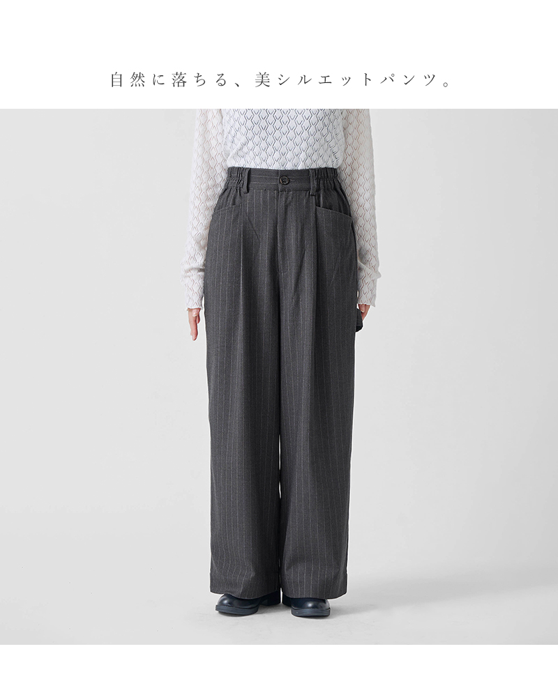 kelen(ケレン)ストレッチペインターデザインスラックスパンツ“NOORA”lkl25wpt2121