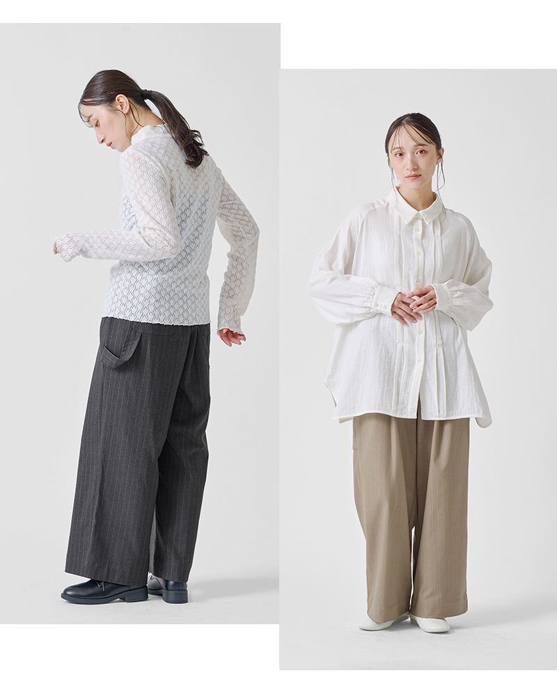 kelen(ケレン)ストレッチペインターデザインスラックスパンツ“NOORA”lkl25wpt2121