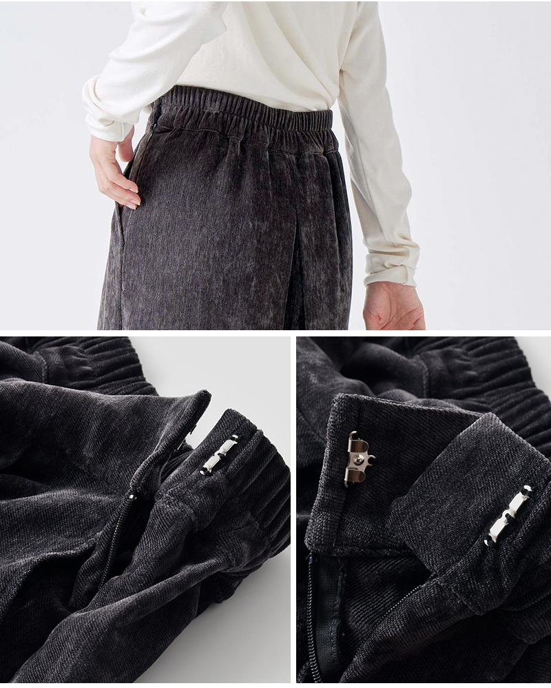 kelen(ケレン)ストレッチジャージータックデザインスカート“YELL”lkl25wsk2049