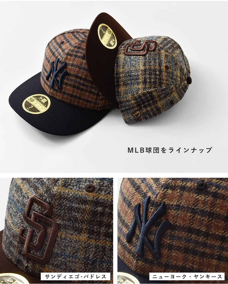 NEW ERA(ニューエラ)LP59FIFTYプレイドフランネルキャップlp5950-plaid-f