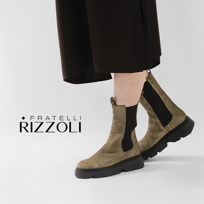 FRATELLI RIZZOLI(フラテッリリッツォーリ)カウスエードレザーミドルチェルシーブーツlu-938-5191-ca