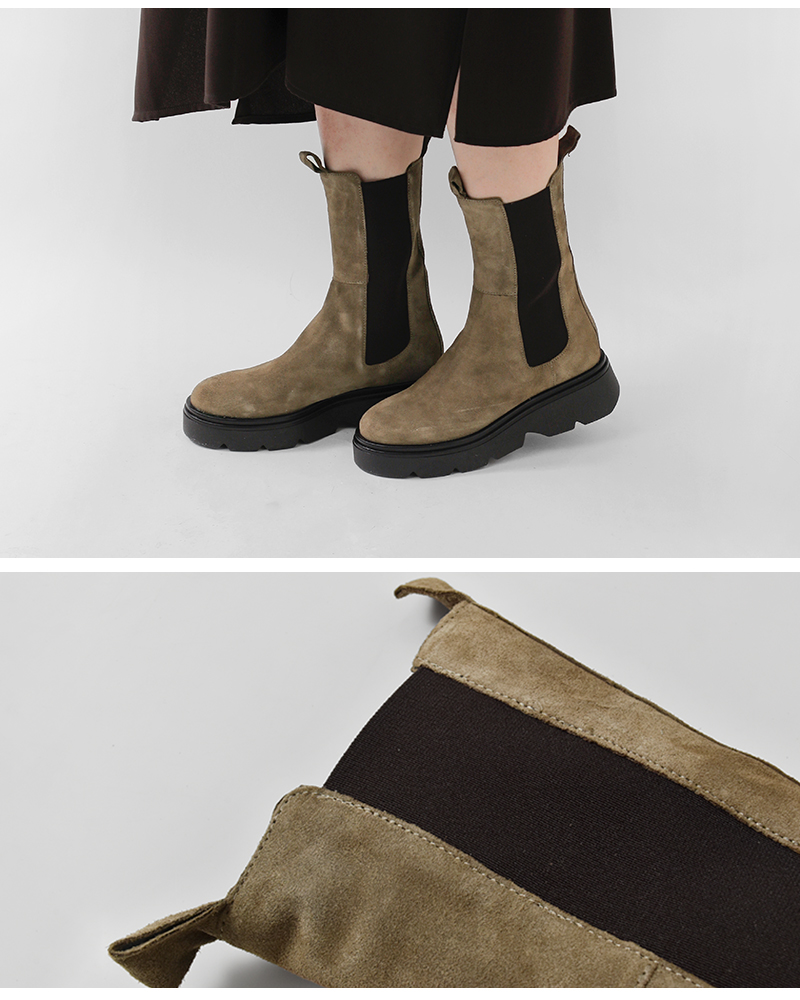 FRATELLI RIZZOLI(フラテッリリッツォーリ)カウスエードレザーミドルチェルシーブーツlu-938-5191-ca