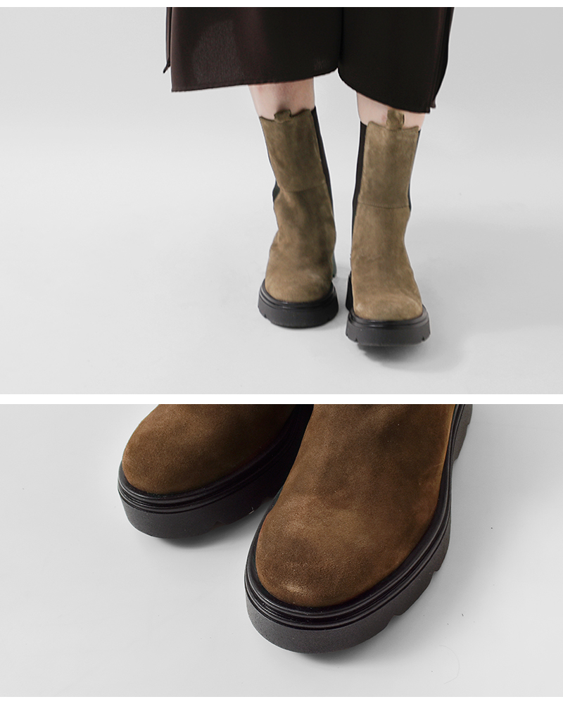 FRATELLI RIZZOLI(フラテッリリッツォーリ)カウスエードレザーミドルチェルシーブーツlu-938-5191-ca