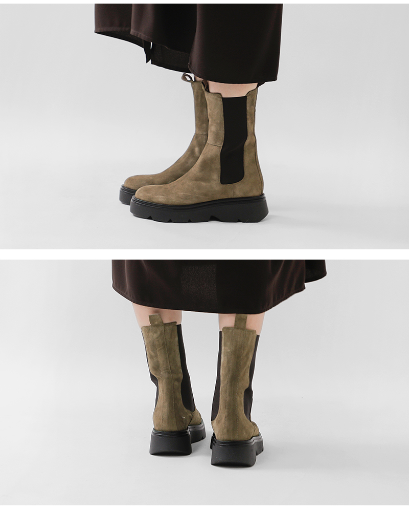 FRATELLI RIZZOLI(フラテッリリッツォーリ)カウスエードレザーミドルチェルシーブーツlu-938-5191-ca