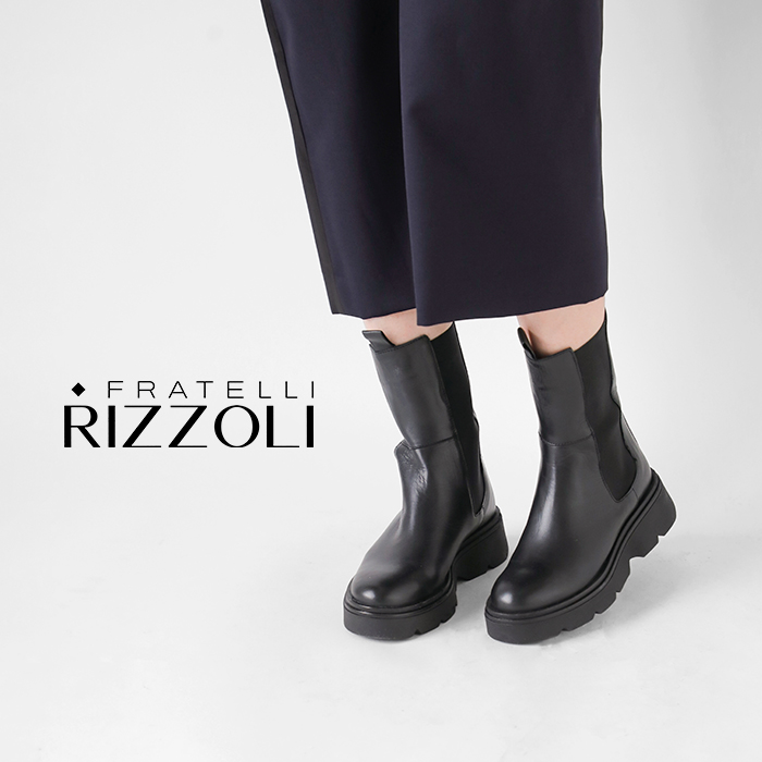 FRATELLI RIZZOLI(フラテッリリッツォーリ)カウレザーミドルチェルシーブーツlu-938-5191-sa