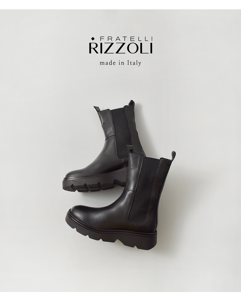 FRATELLI RIZZOLI(フラテッリリッツォーリ)カウレザーミドルチェルシーブーツlu-938-5191-sa