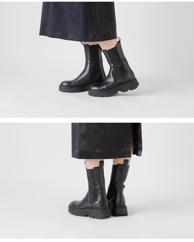 FRATELLI RIZZOLI(フラテッリリッツォーリ)カウレザーミドルチェルシーブーツlu-938-5191-sa