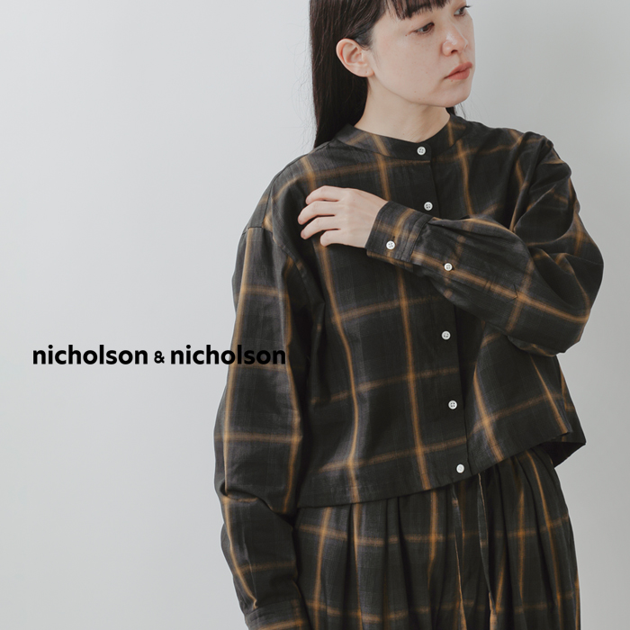 【美品】ニコルソンアンドニコルソン　ネイビー　シャツ nicolson&nicolson SALE！ニコルソン アンド ニコルソン