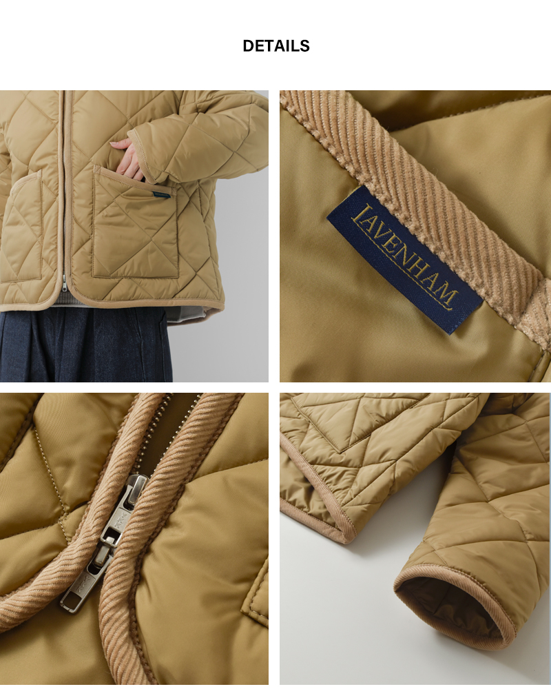 LAVENHAMビッグ キルティング ジップ クレイドン ジャケット “BIG QUILT ZIPPED CRAYDON WOMENS” lv10114