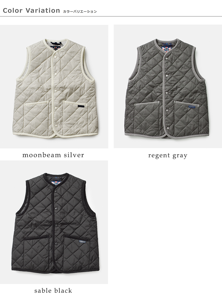 LAVENHAM(ラベンハム)コクーンソーンハムキルティングノーカラーベスト“COCOONTHORNHAMWOMENS”lv10125