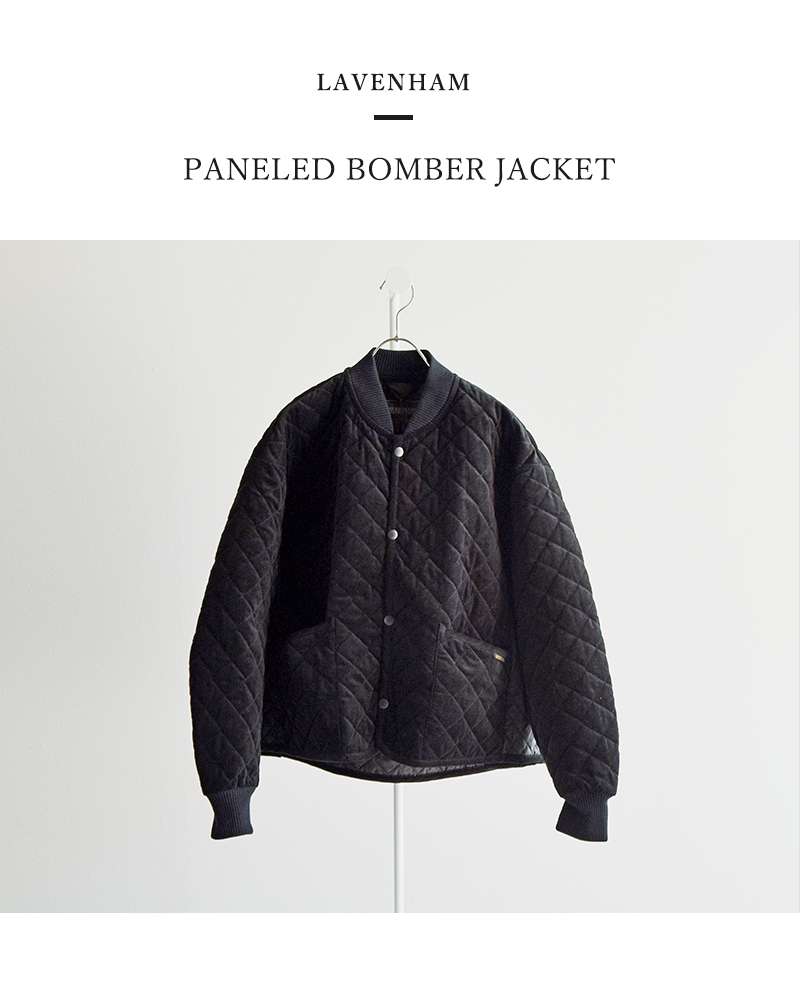 LAVENHAM(ラベンハム)ベルベットキルティングパネルボンバージャケット“PANELEDBOMBERJACKETWOMENS”lv12112