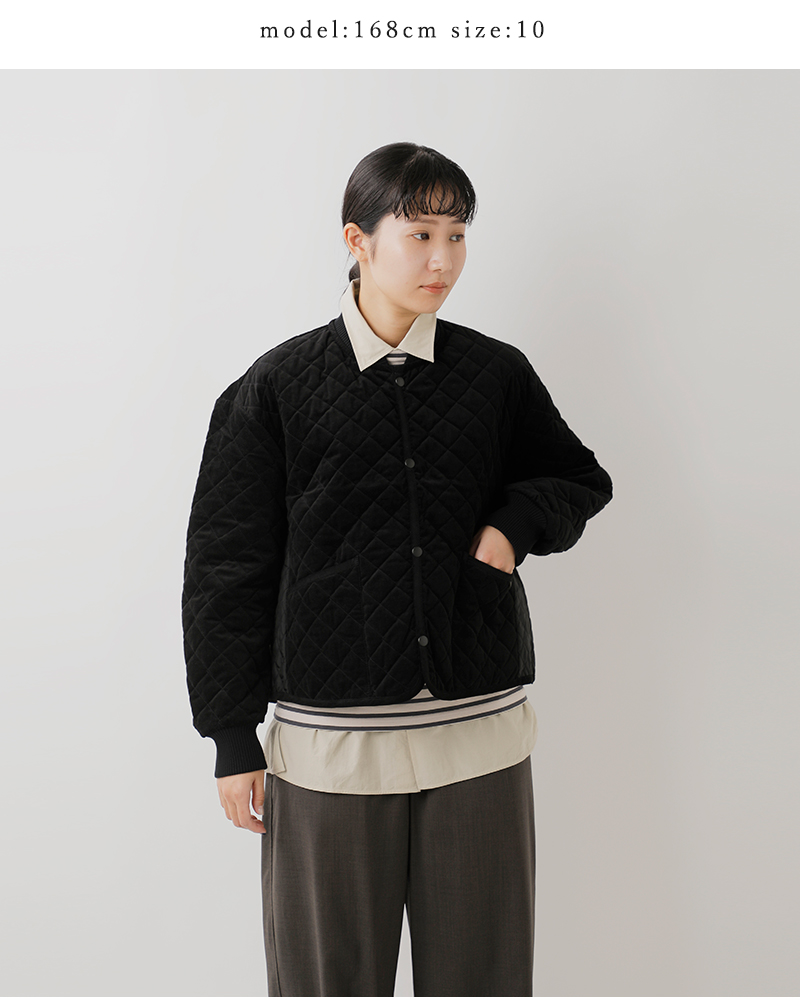 LAVENHAM(ラベンハム)ベルベットキルティングパネルボンバージャケット“PANELEDBOMBERJACKETWOMENS”lv12112