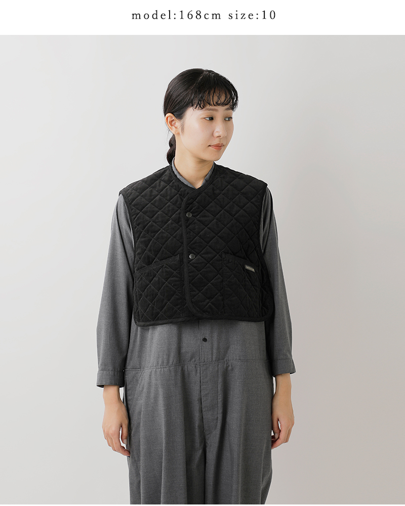 LAVENHAM(ラベンハム)べルベットディービーソーンハムキルティングクロップドベスト“VELVETDBTHORNHAMWOMENS”lv12133