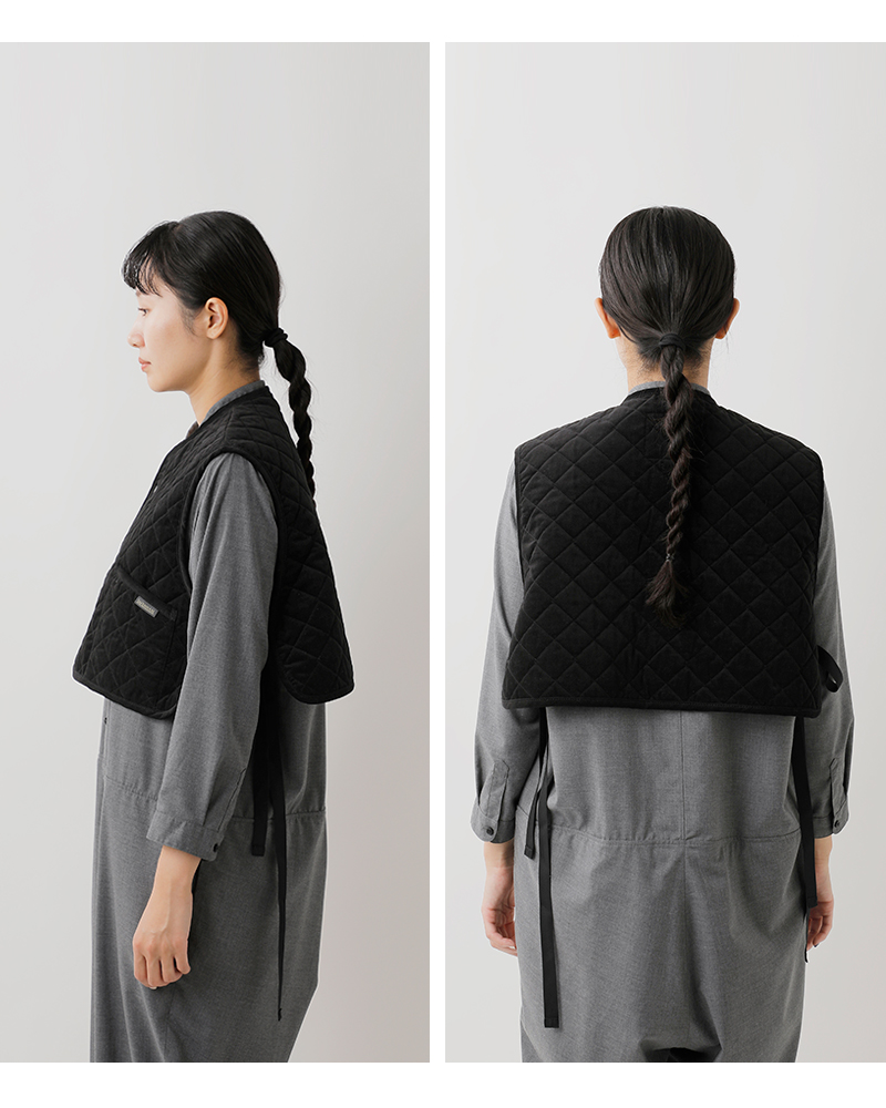 LAVENHAM(ラベンハム)べルベットディービーソーンハムキルティングクロップドベスト“VELVETDBTHORNHAMWOMENS”lv12133