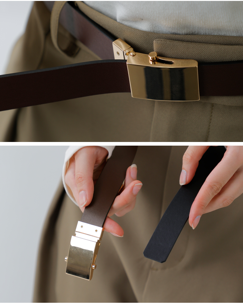 LEFIJE(レフィエ)スムースレザーベルト“RVSTresor/Alaska”m5186a-c-rvs